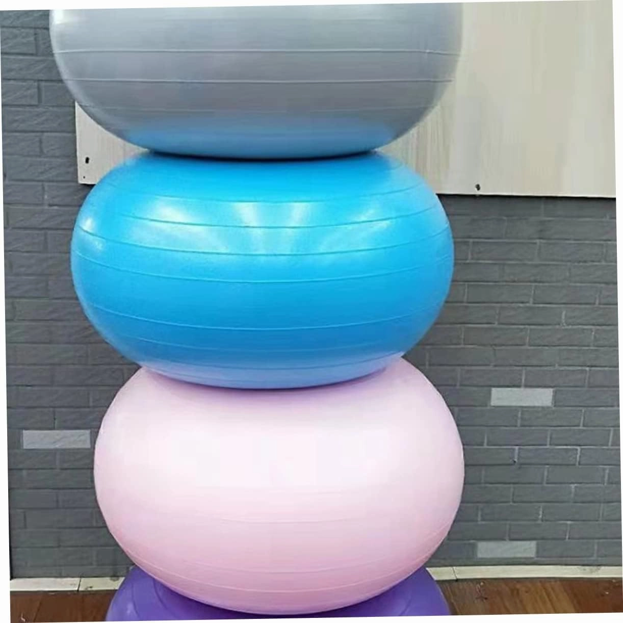 Mini Donuts Balance & Stability Fitness Exercise Explosion-Proof Ball - PVC Material, Perfect for Yoga & Barre
