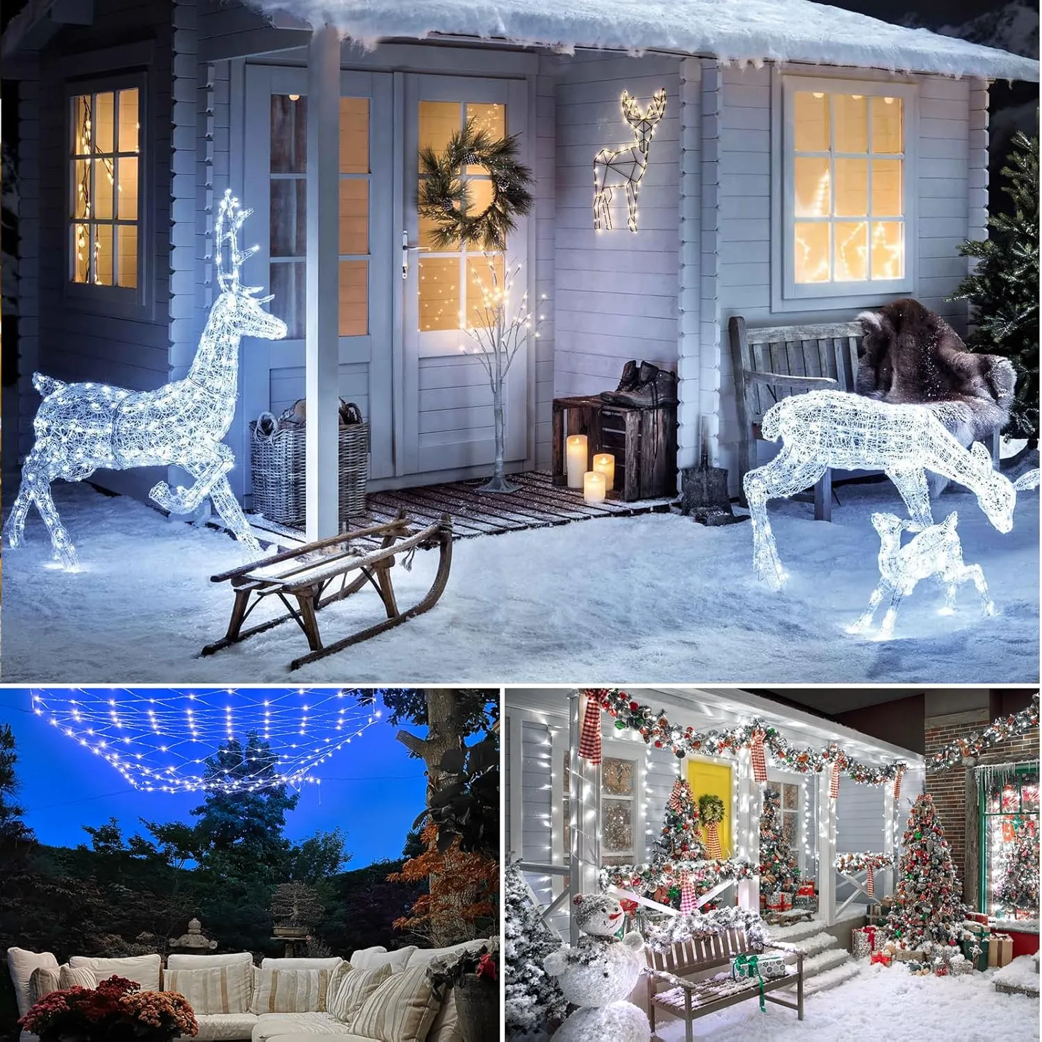 Mlambert 6 Pack 33FT Fairy Lights Battery Operated with Remote and Timer, Waterproof Dimmable 8 Modes Lights for Classroom Backyard Party-Cool White