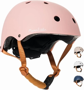 MomnLittle Kids Bike Helmet with Quick Pinch-Free Magnetic Buckle CPSC Certified Bike Helmet for Toddler Boys and Girls