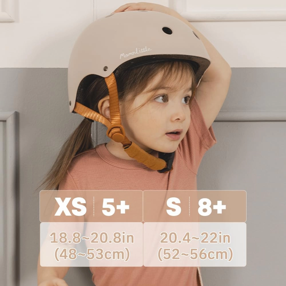 MomnLittle Kids Bike Helmet with Quick Pinch-Free Magnetic Buckle CPSC Certified Bike Helmet for Toddler Boys and Girls