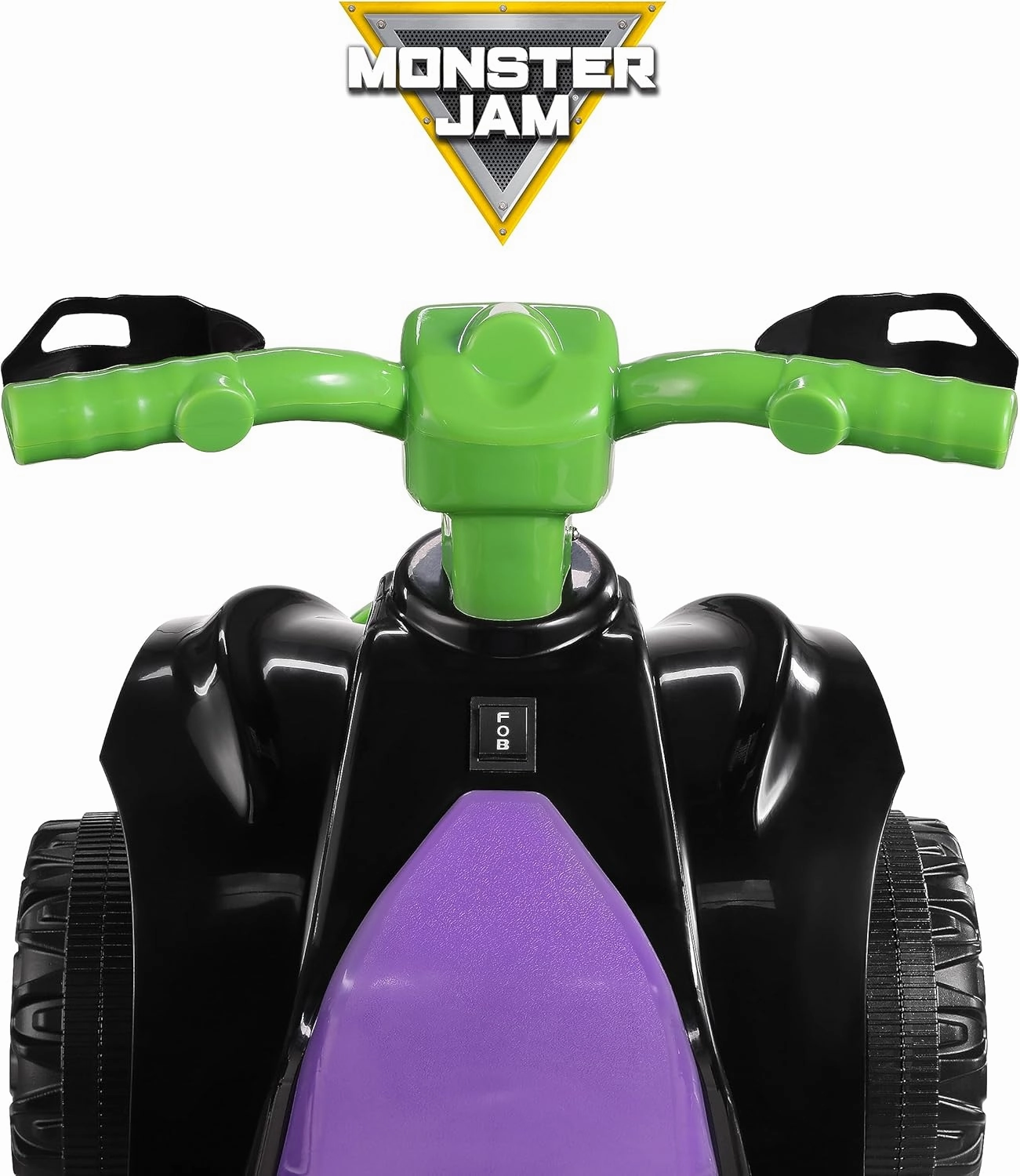 Monster Jam 6V ATV Quad for Kids - Powerful and Safe Ride-On Toy with Rechargeable Battery - Forward and Reverse Driving - Max Weight Capacity of 55 LBS - Ages 2-3 Years