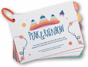 Montessori Baby Activity Cards 0-12 Months | Includes Black and White High Contrast Cards and Tummy Time Mirror | 40  Engaging Activities to Stimulate Development | Baby Must Haves - New Parent Gift