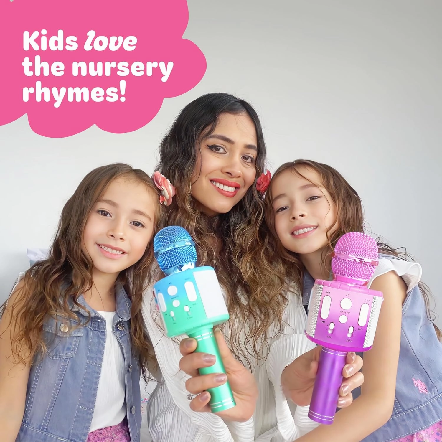 Move2Play, Kids Karaoke Microphone | Includes Pre-Loaded Songs & Bluetooth | Kids Birthday & Easter Gift | Toy for All Ages 2, 3, 4, 5, 6  Year Old Girls, Boys & Toddlers