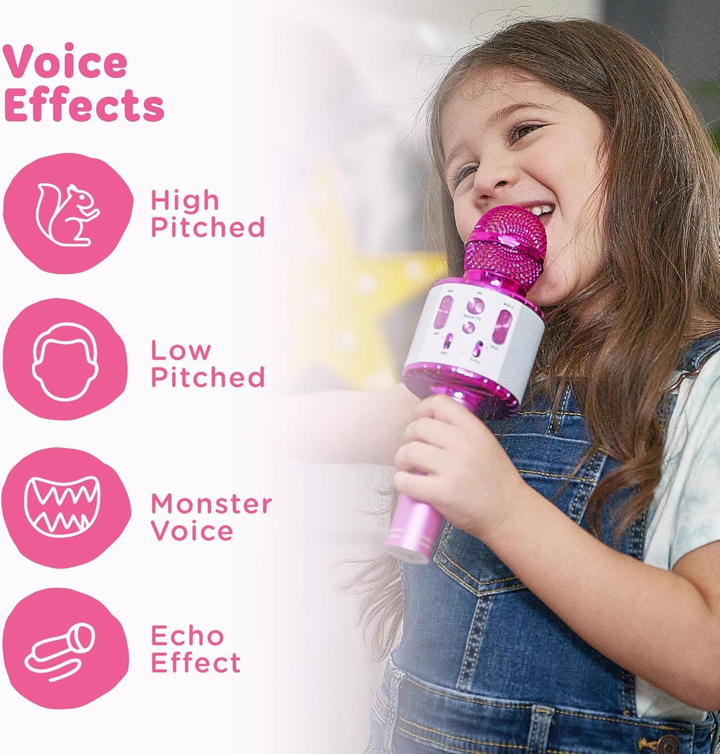 Move2Play, Kids Karaoke Microphone | Includes Pre-Loaded Songs & Bluetooth | Kids Birthday & Easter Gift | Toy for All Ages 2, 3, 4, 5, 6  Year Old Girls, Boys & Toddlers