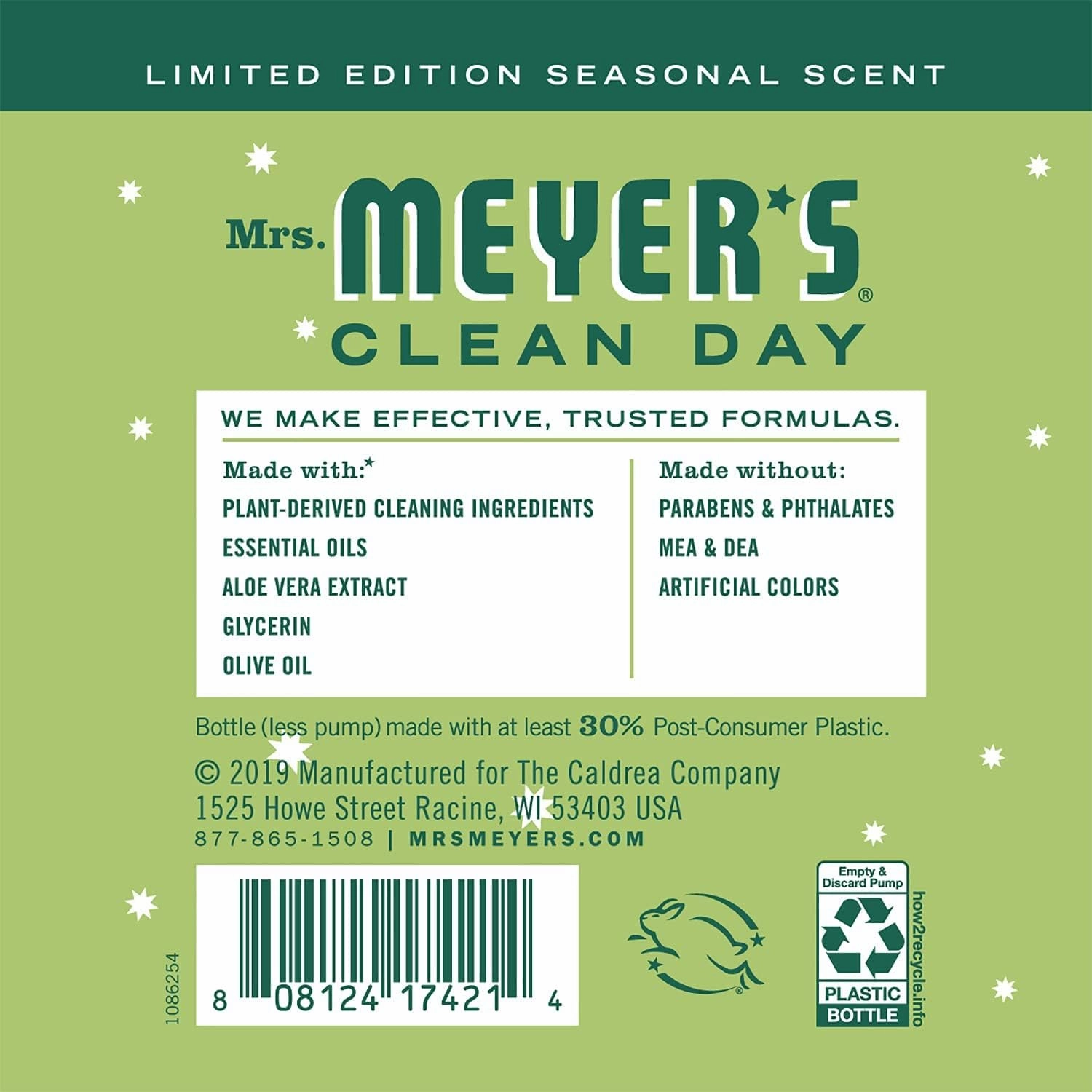 Mrs. Meyer's Kitchen Set, Dish Soap, Hand Soap, and Multi-Surface Cleaner, 3 CT (Iowa Pine)