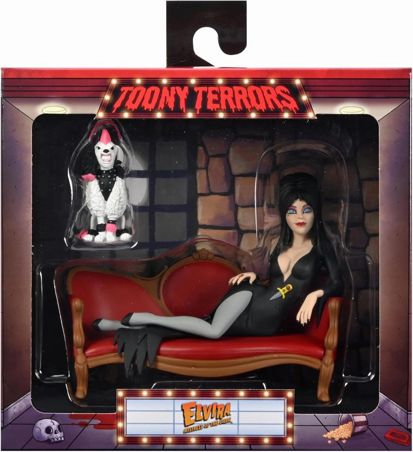 NECA - Elvira on Couch (Toony Terrors) 6" Action Figure Boxed Set
