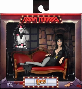 NECA - Elvira on Couch (Toony Terrors) 6" Action Figure Boxed Set