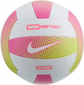 Nike Softset 1000 Outdoor Volleyball 5 Pink/White