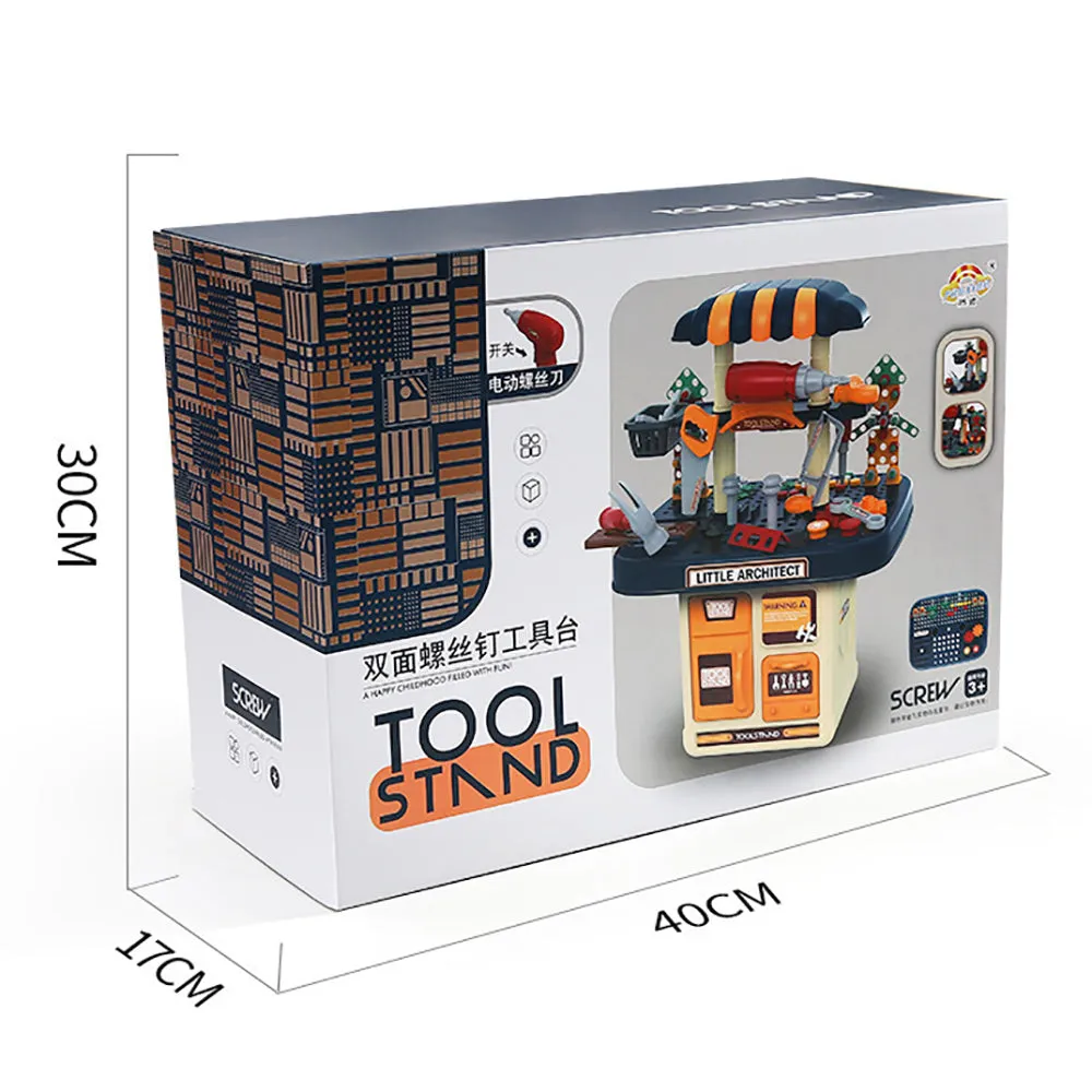 No Brainer Children's Creative Double-Sided Tool Bench Set