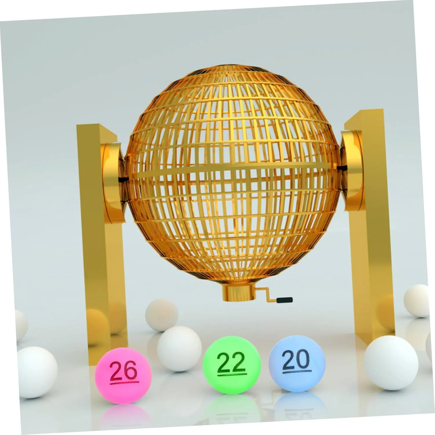 NOLITOY 60 Pcs 1 Lottery Ball Numbered Raffle Balls Bingo Balls Numbers Lottery Balls Mini Bouncy Balls Tennis Set Bulk Bouncy Balls Prize Game Ball 1 to 30 Numbered Balls Party Props Cage