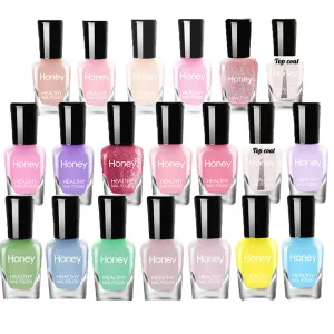 Non Toxic Nail Polish Set, Easy Peel Off and Fast Dry NailPolish Set for Pack, Eco Friendly and Organic Water Based Nail Polish for Women,Teens(20 Bottles)