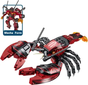 Ocean Animal Building Blocks, Deep Sea Creatures Building Toy Set for Kids Boy Girl Lobster(263pcs)