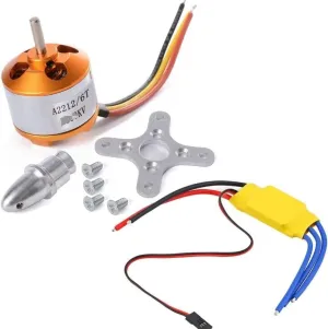 OEM RC Helicopter Accessories Fit For XXD A2212 A2208 930KV 1000KV 1400KV 2200KV 2700KV Brushless Motor with 30A Brushless ESC Motor Speed Controller Fit For RC Drone Replaceable Accessories (Color :