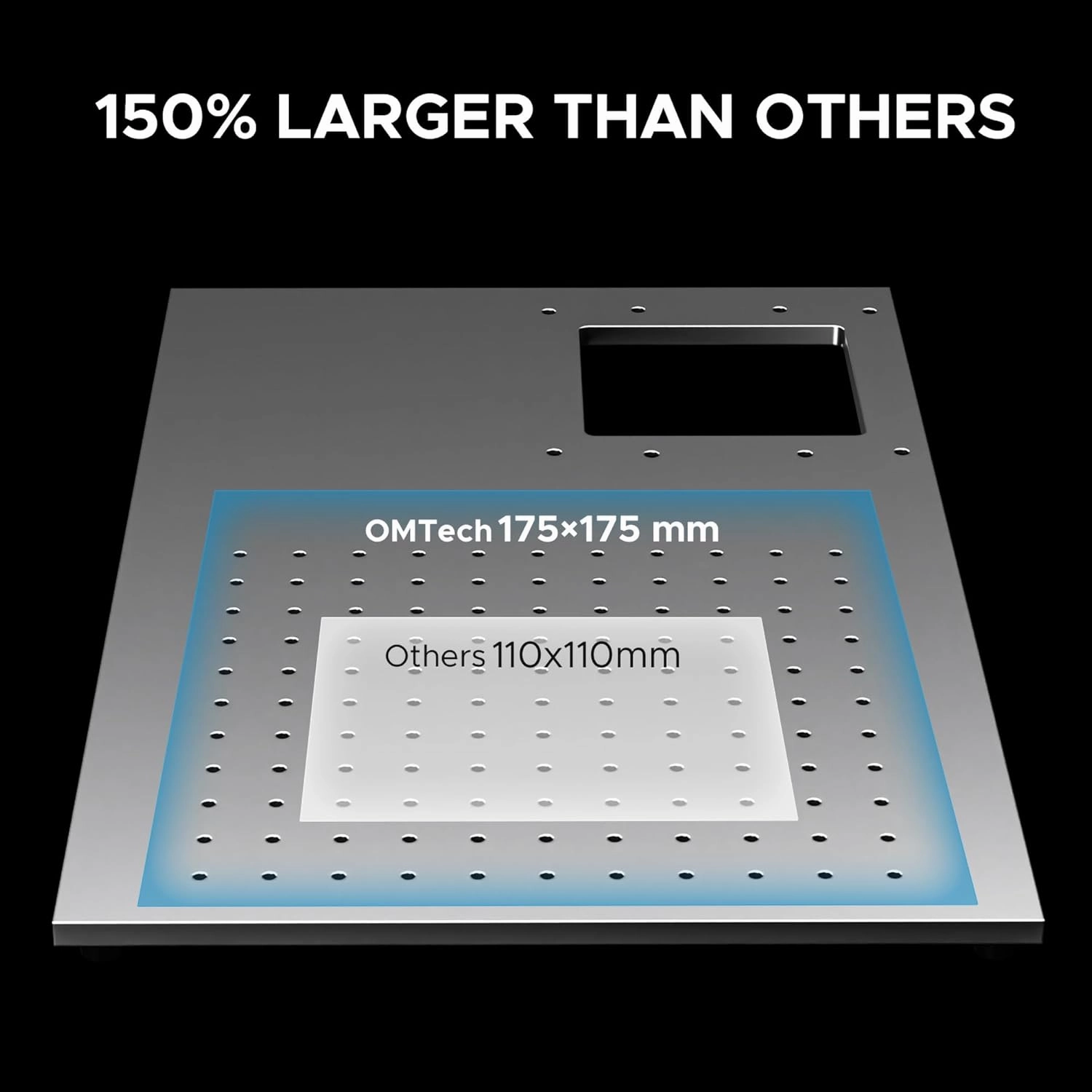 OMTech 60W Fiber Laser Marking Machine, LightBurn Compatible MOPA Laser Engraver with Red Dot Guide for Metal Color Marking, 7x7 Solid State Laser Etching Machine for Aluminum Steel Gold Jewelry More