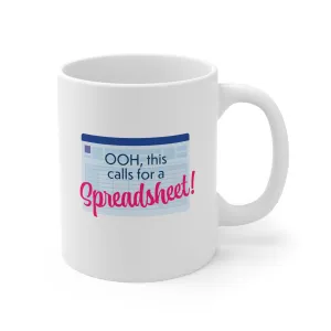 Ooh Spreadsheet - Ceramic Mug 11oz