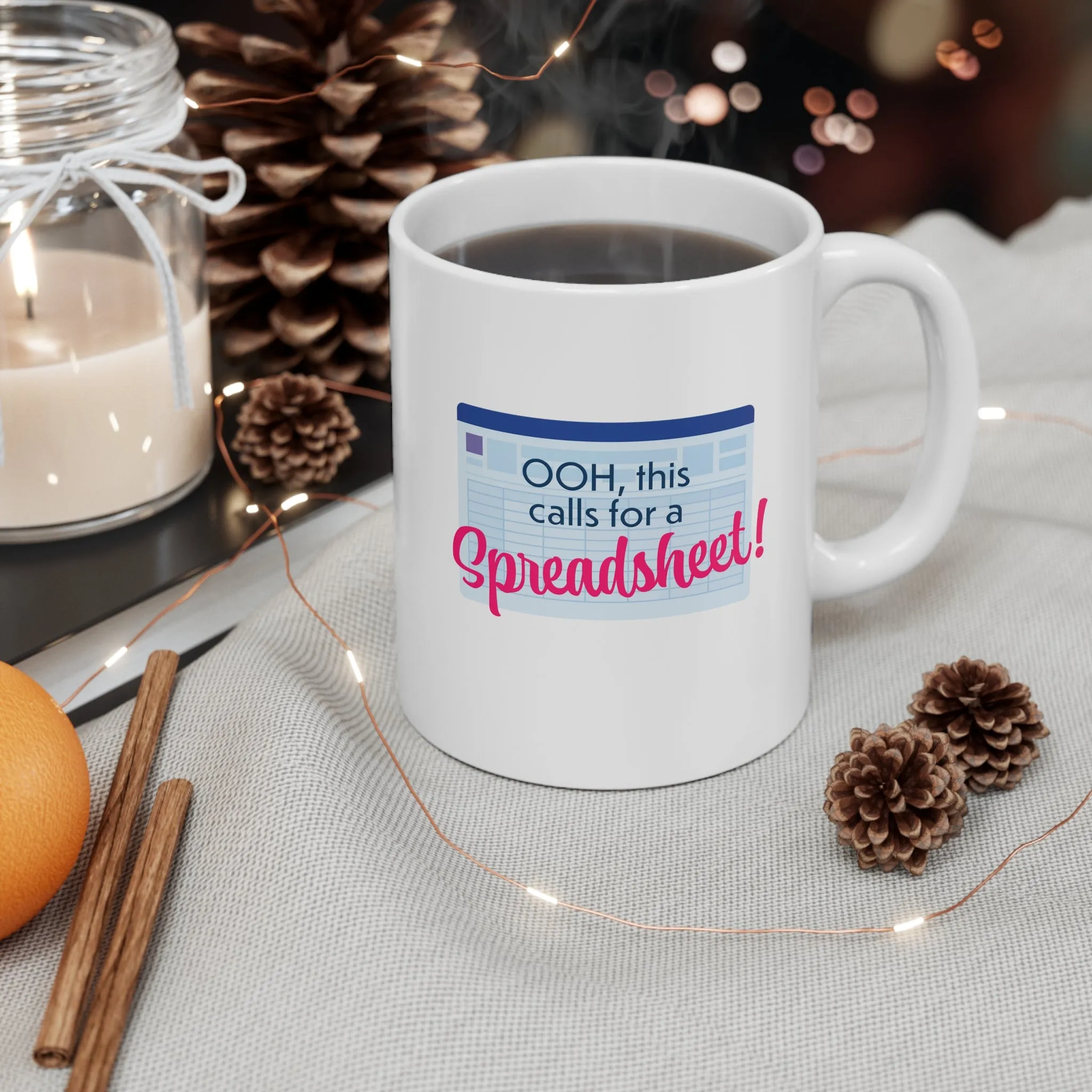 Ooh Spreadsheet - Ceramic Mug 11oz