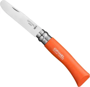 Opinel My First No.7 Stainless Steel Children’s Folding Pocket Knife with Safety Rounded Tip