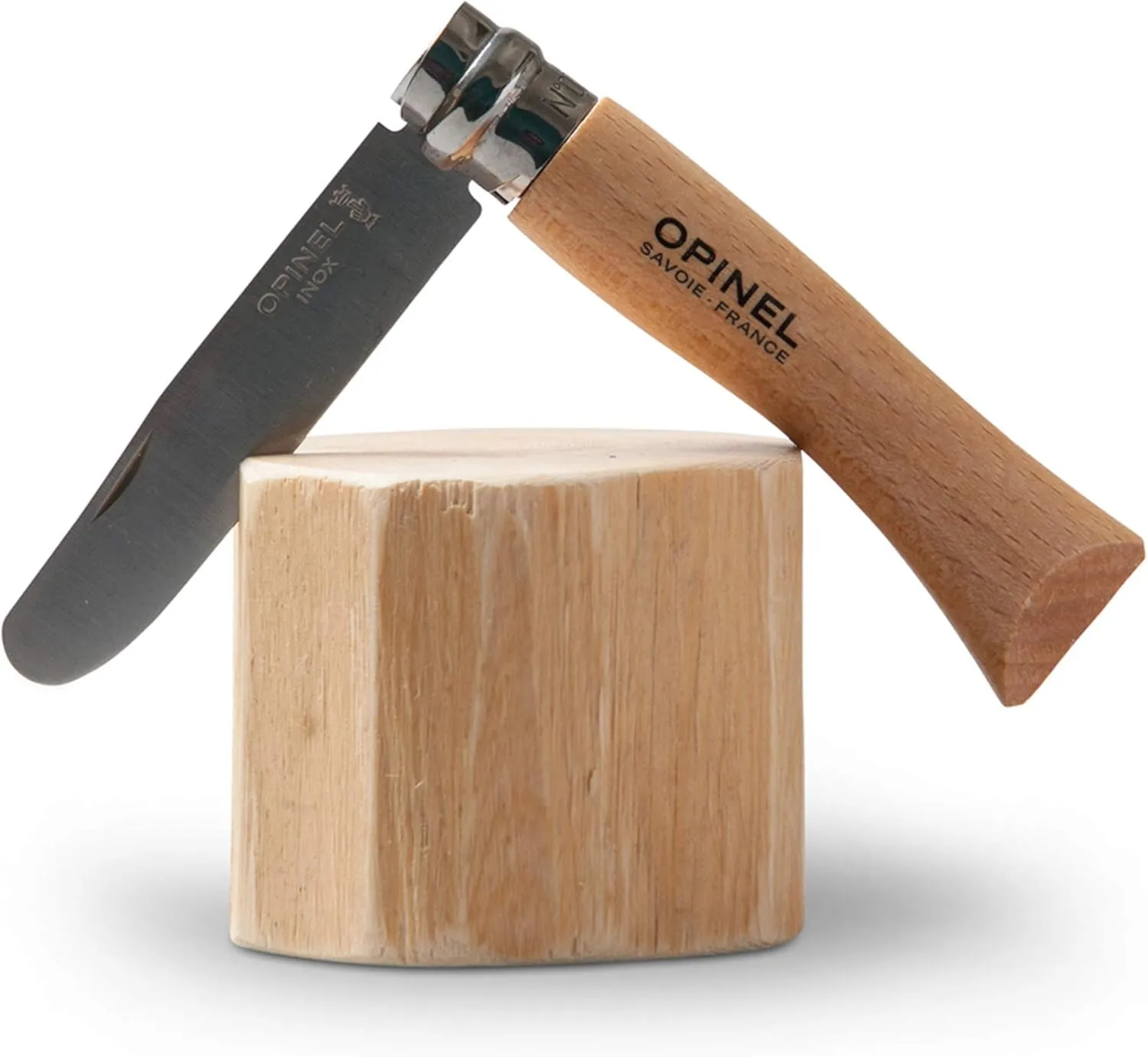 Opinel My First No.7 Stainless Steel Children’s Folding Pocket Knife with Safety Rounded Tip