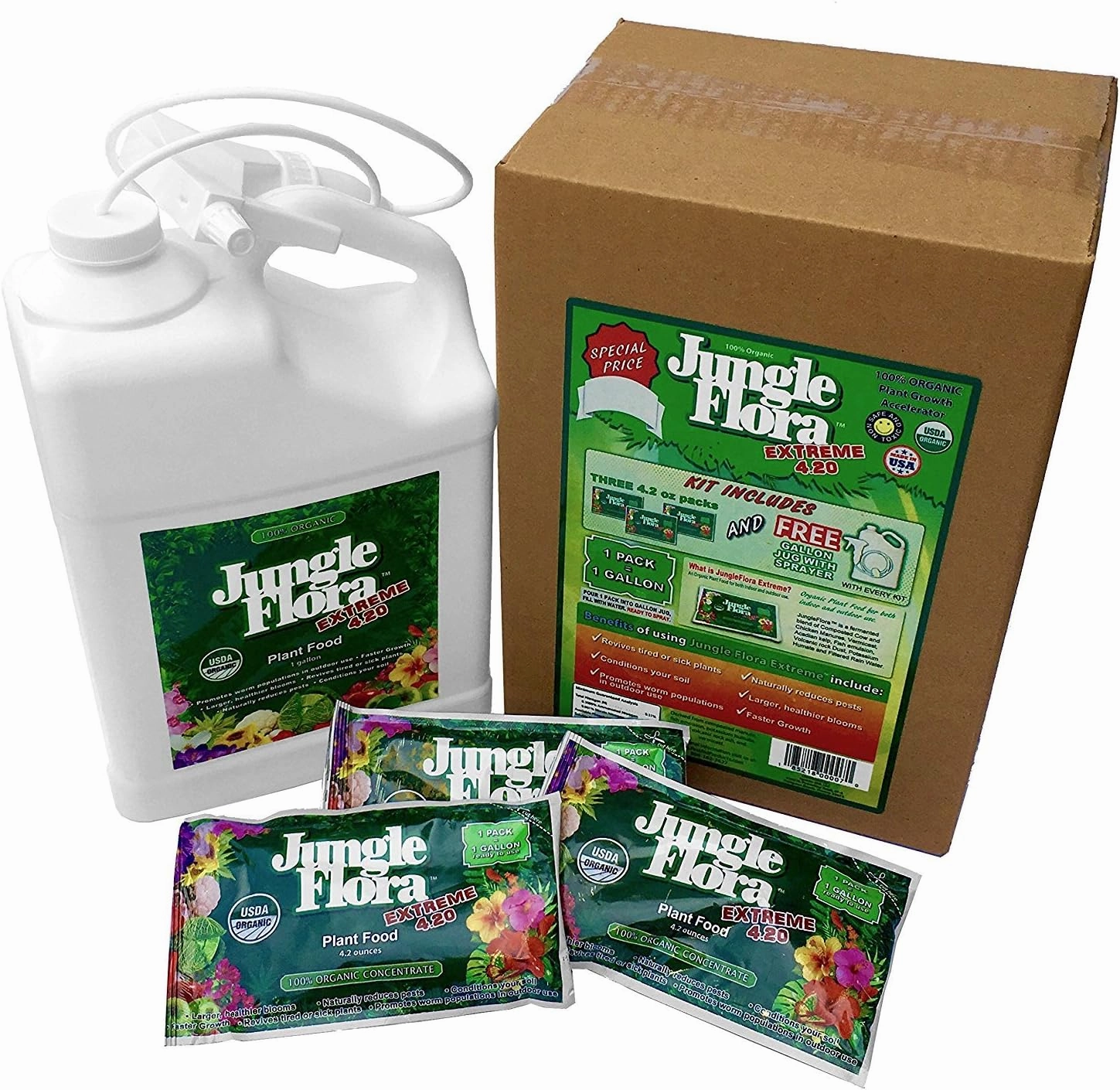 Organic Plant Growth Accelerator Extreme Kit 3 Pack