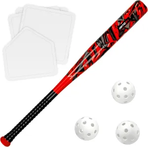 Ortiz34 Grand Slam Set- Graffiti Plastic Bat, 3 Balls, 4 Throw Down Bases