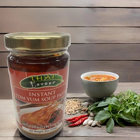 Pack of 3, Thai Flavour Tom Yum Paste, 8oz – Authentic Hot and Sour Soup Base, Perfect for Thai Recipes