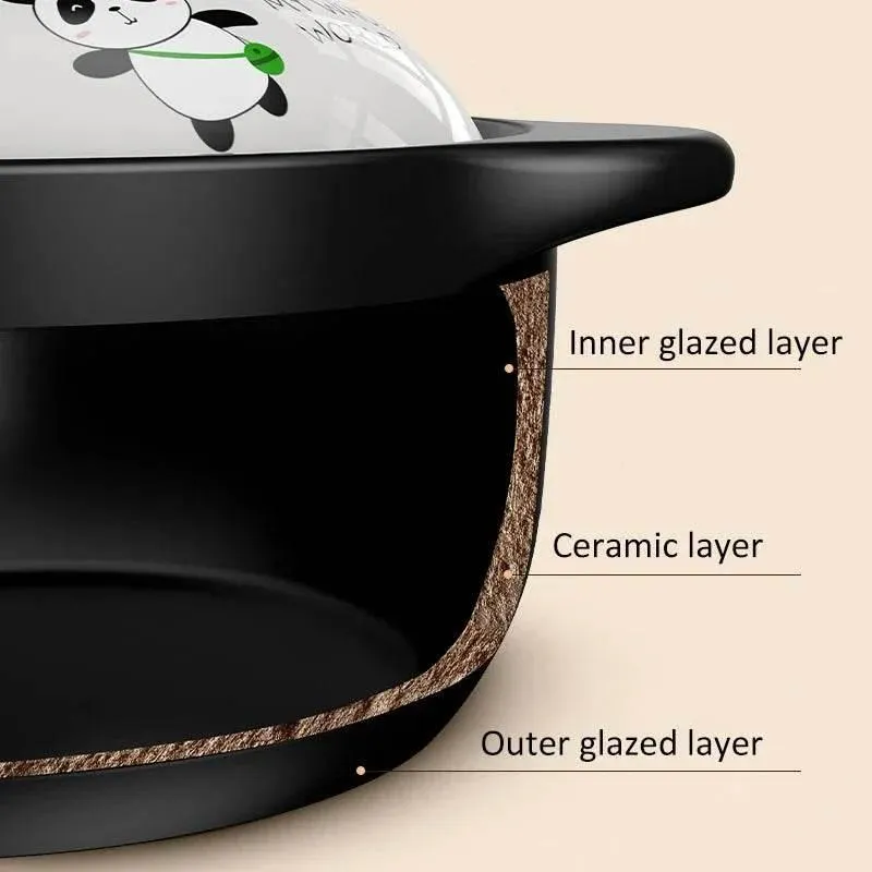 Panda Design Non-stick Frying Pan - Japanese Style Cookware