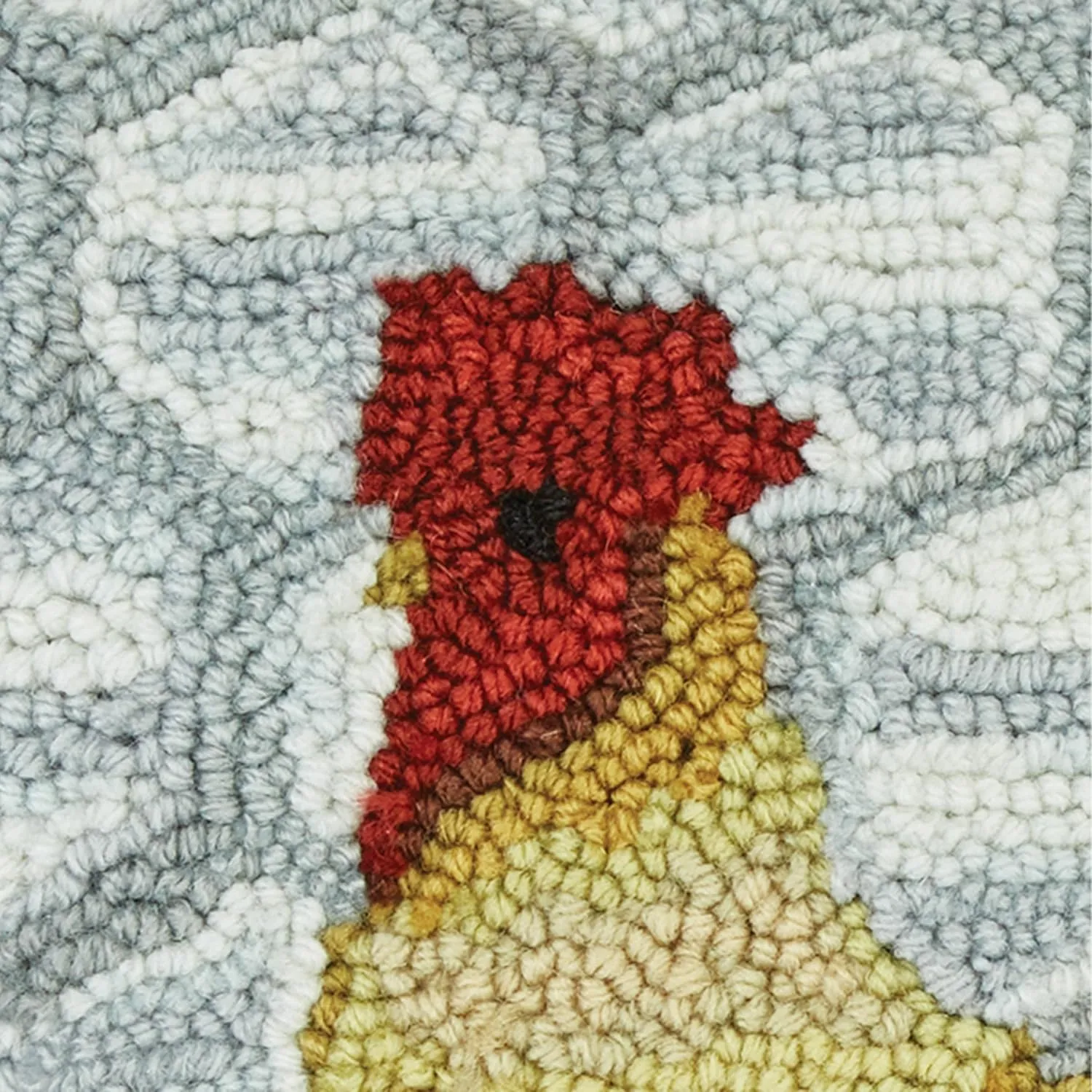Park Designs Break of Day Rooster Hooked Pillow Cover 18"