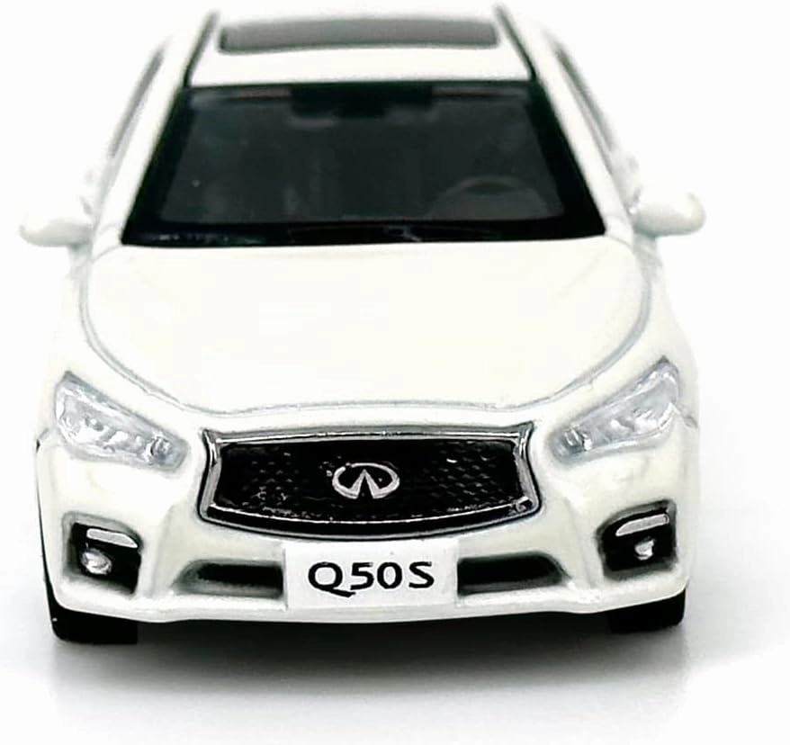 PAUDIMODEL Paudi Model 1/64 Scale Diecast Cars Infiniti Q50S for Adults Collection White