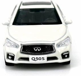 PAUDIMODEL Paudi Model 1/64 Scale Diecast Cars Infiniti Q50S for Adults Collection White
