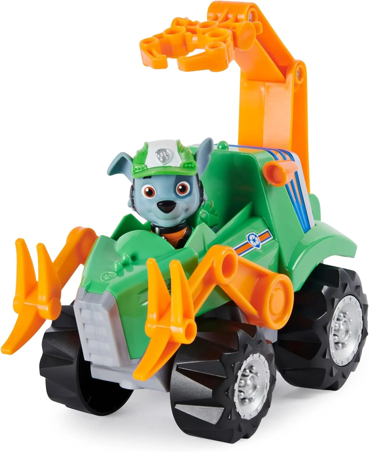 Paw Patrol, Dino Rescue Rocky’s Deluxe Rev Up Vehicle with Mystery Dinosaur Figure