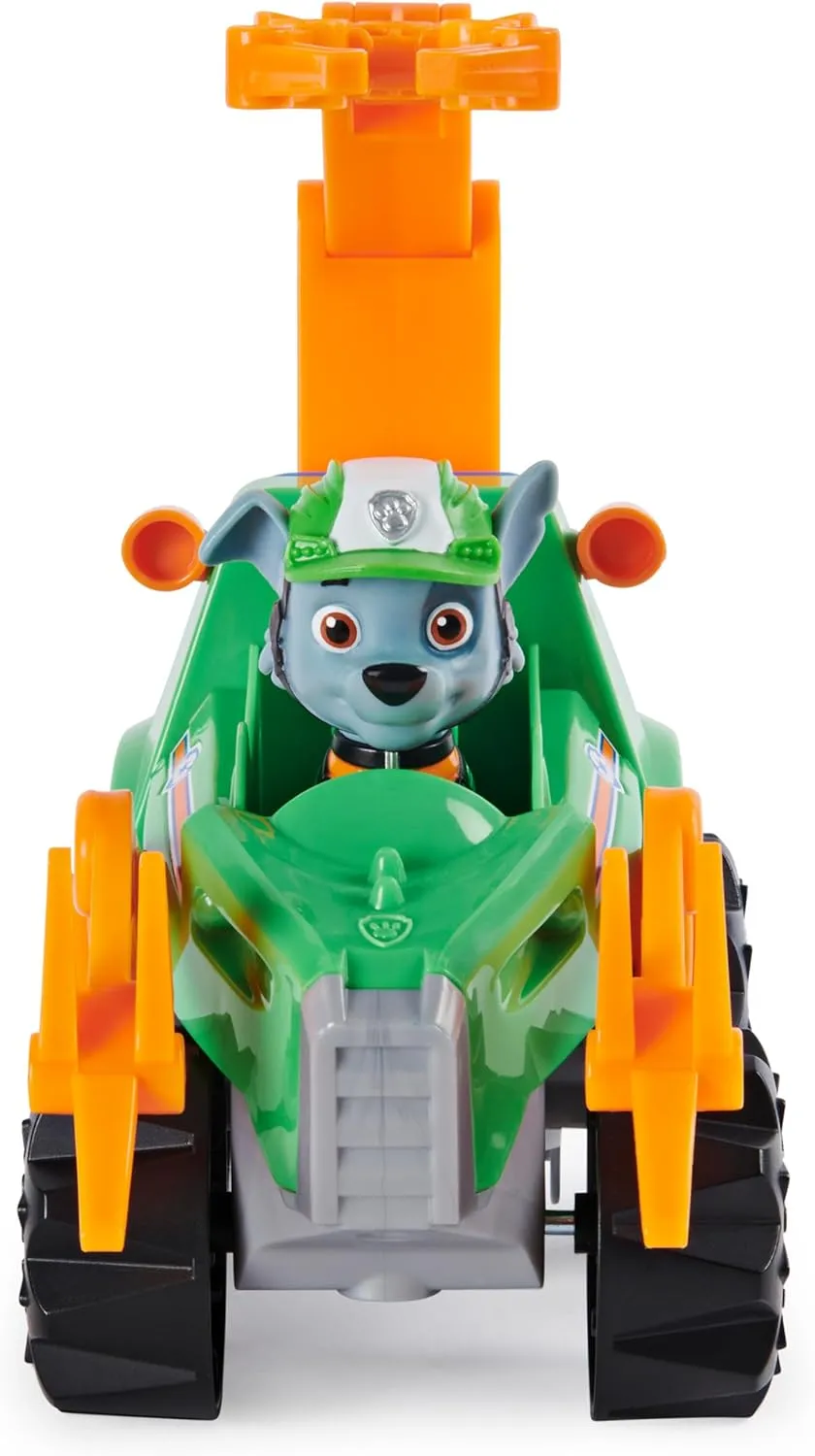Paw Patrol, Dino Rescue Rocky’s Deluxe Rev Up Vehicle with Mystery Dinosaur Figure