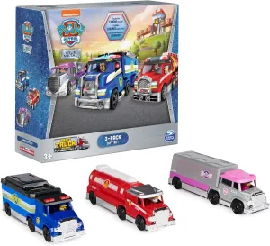 Paw Patrol, True Metal Chase, Marshall and Skye Collectible Big Truck Pups Toy Trucks (Amazon Exclusive) 1:55 Scale, Kids Toys for Ages 3 and up