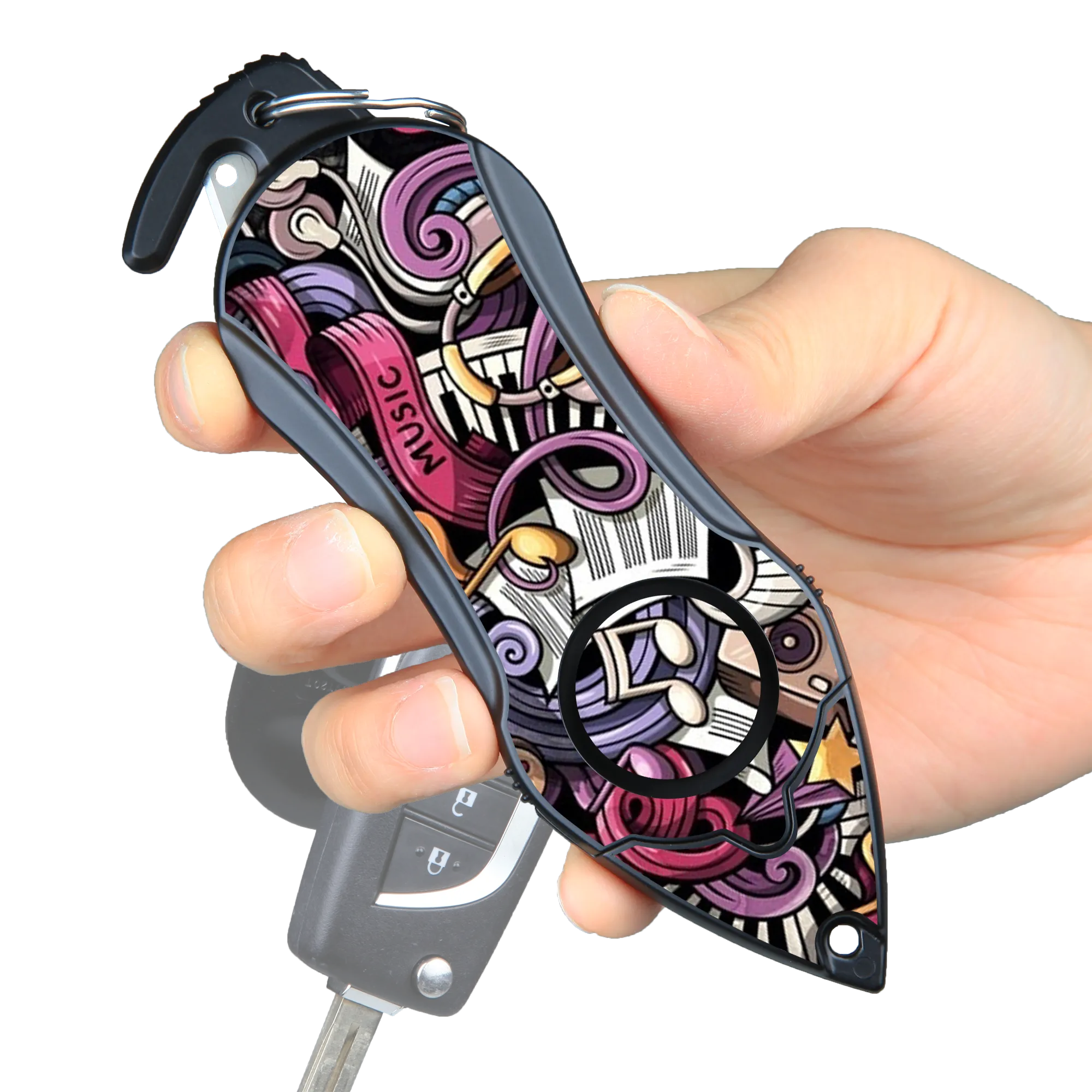 Personal Alarm Keychain Safety Emergency Tool (Music)