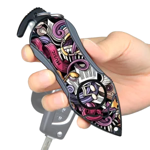 Personal Alarm Keychain Safety Emergency Tool (Music)