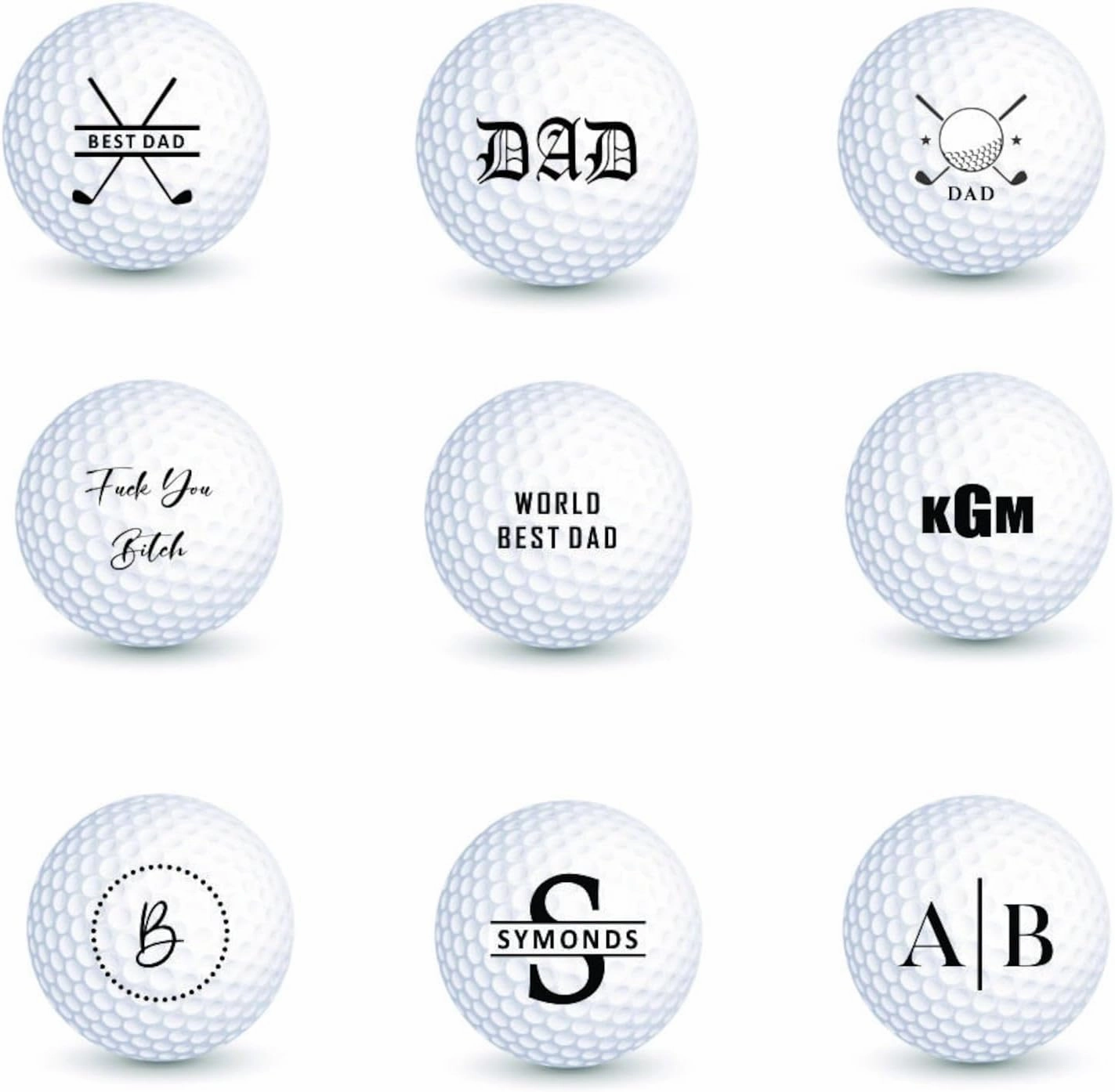 Personal Golf Ball Stamp, Custom Golf Ball Stamper Golf Marking Tool to Identify Golf Balls Golfer Gift Golf Accessories Gift for Golfers Golf Ball Stamp Gift for Dad Golf Lover Gift