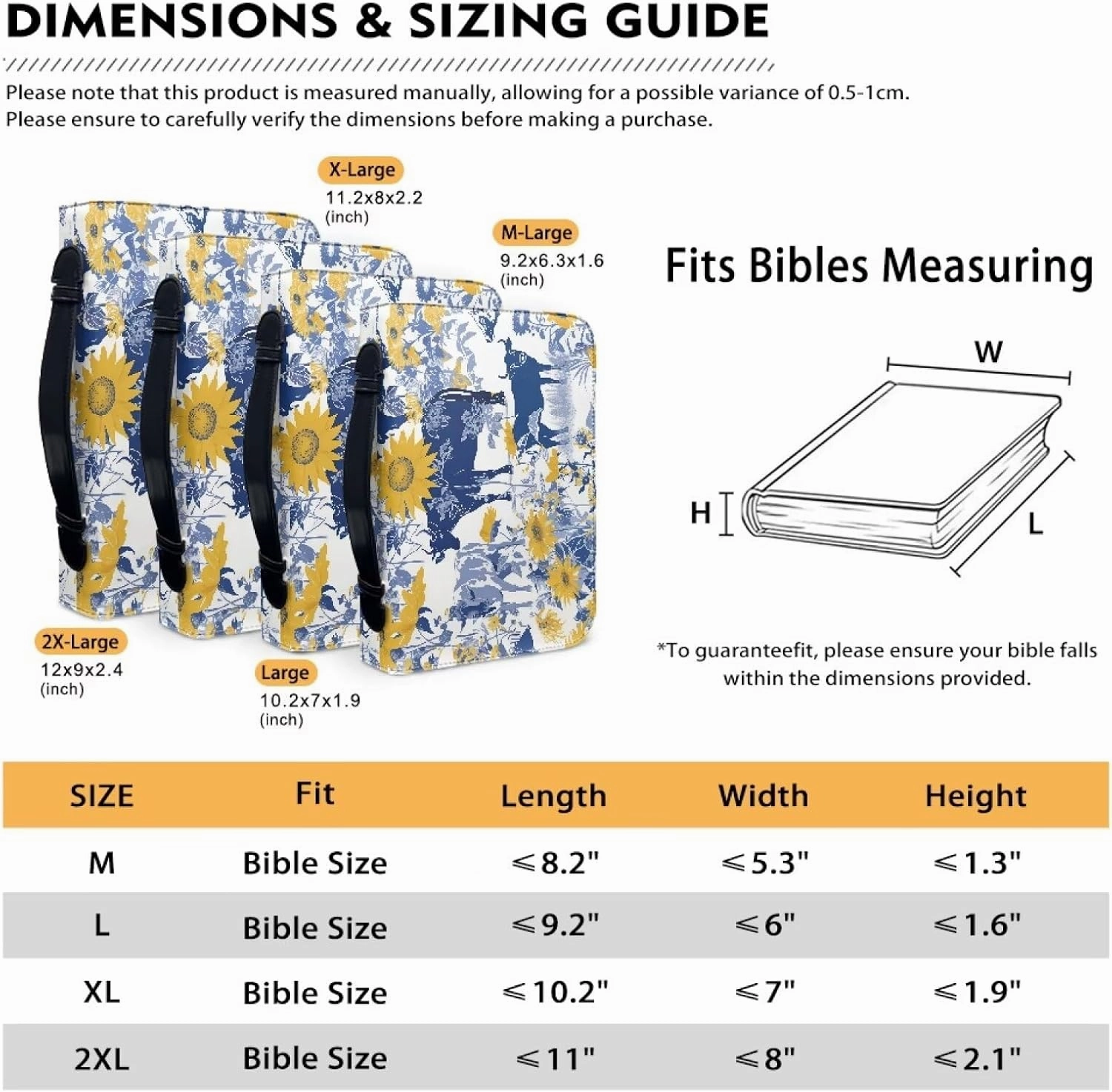 Personalized Bible Covers Bible Covers for Women Men with Pockets Extra Large Bible Case