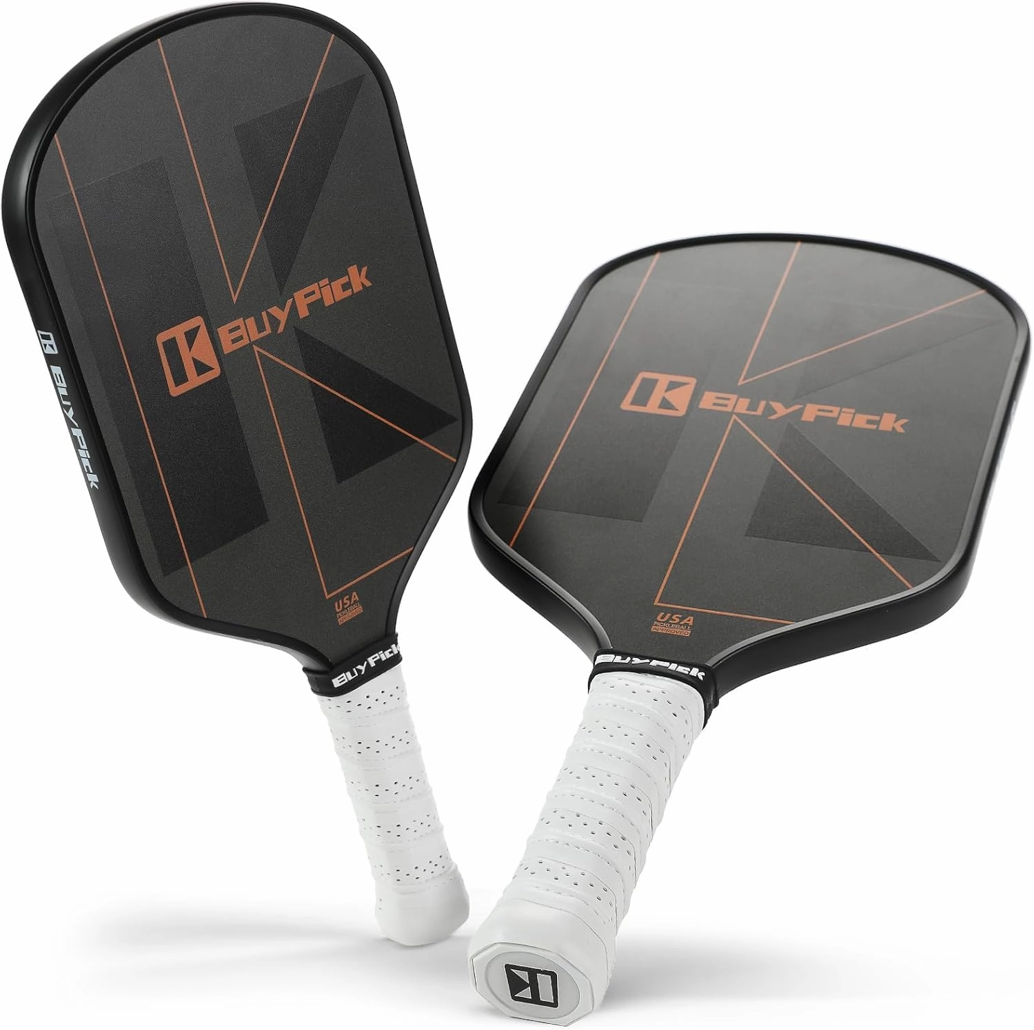 Pickleball Paddle, Carbon Fiber Surface with Reinforced 16mm Polypropylene Honeycomb Core, Perforated Grip, USA Pickleball Approved
