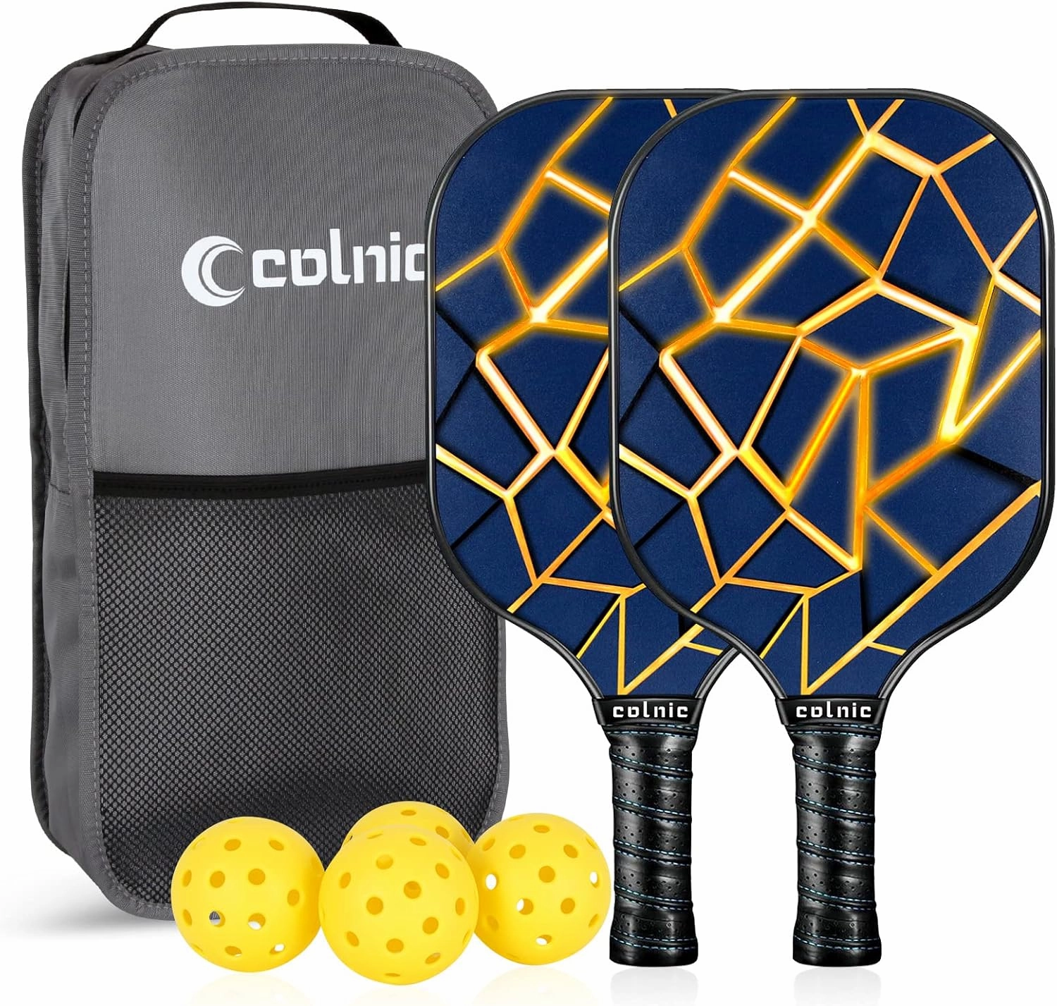 Pickleball Paddle Cover, Universal Pickle Ball Racket Cover with Mesh Pocket, Portable Neoprene Sleeve Pickleball Accessory Protection for Most Standard Pickball Paddles