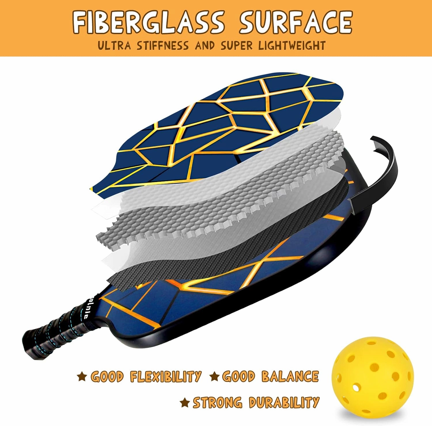 Pickleball Paddle Cover, Universal Pickle Ball Racket Cover with Mesh Pocket, Portable Neoprene Sleeve Pickleball Accessory Protection for Most Standard Pickball Paddles