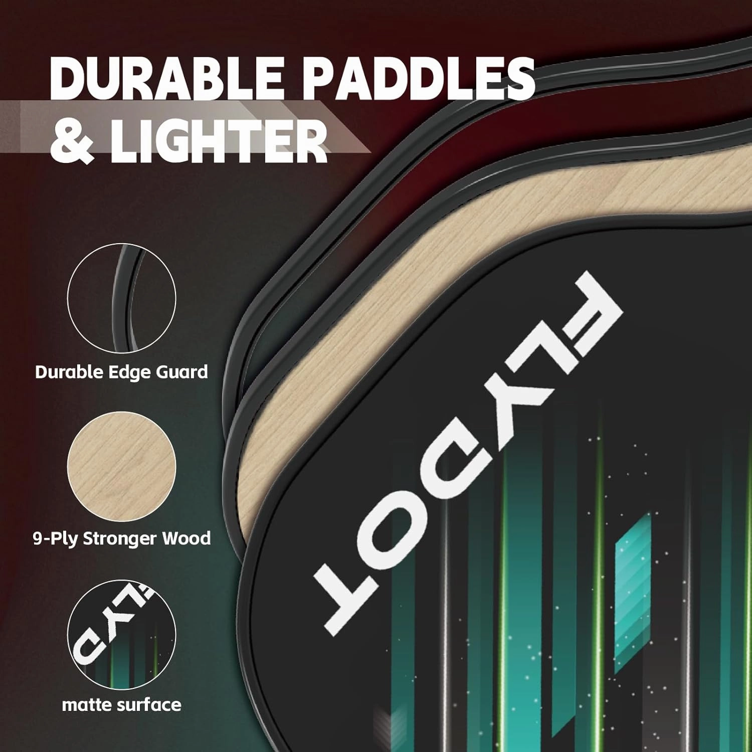 Pickleball Paddles Set of 4,USAPA Approved,4 Indoor&Outdoor Pickleball Balls, Carrying Bag, 4 Cooling Towels,4 Pack Paddles,Pickleball Paddles Pack Gifts for Beginner&Pro