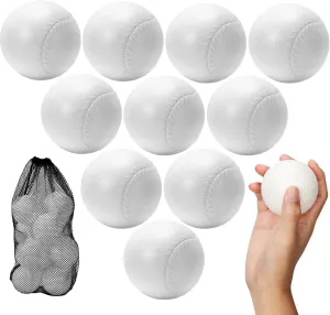 Plastic T Balls 10 Toddler Baseballs Replacement T-Ball Set Kids Baseball Game Playing and Perfect Baseballs for Kids Player Training Ball Practice Tee-Balls