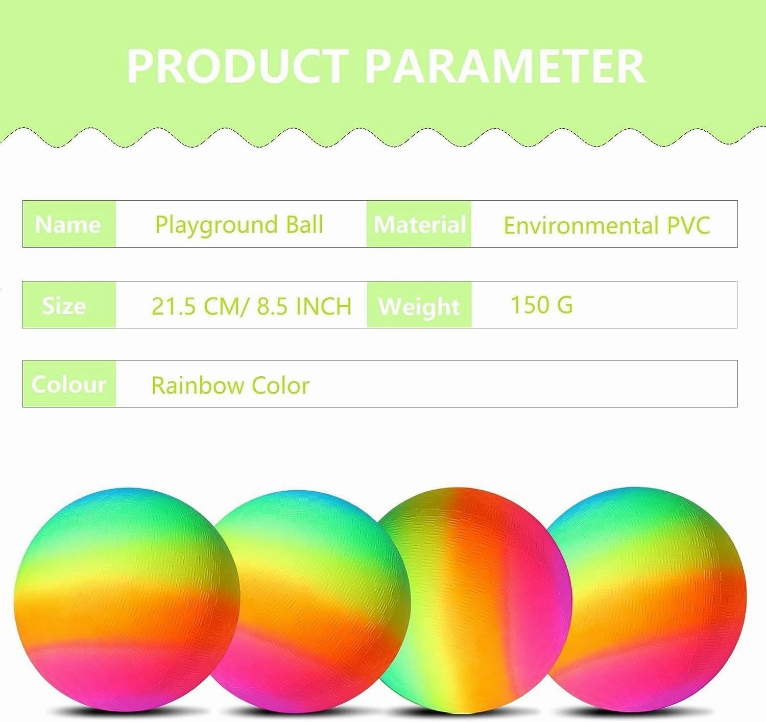 Playground Ball, 8.5 Inch Kickball for Kids Adults Indoor & Outdoor Dodgeball Handball Four Square Ball Schoolyard Game