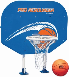 Poolmaster 72774 Pro Rebounder Poolside Basketball Hoop With Perma-Top Mounts for Above Ground Pools