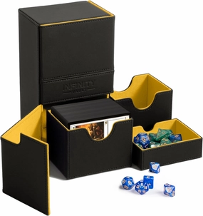 Premium Commander Deck Box – MTG Deck Box for 200  Double Sleeved Cards – Dual Sideloading Case with Dice Tray – TCG, Lorcana, Magic the Gathering Card Box