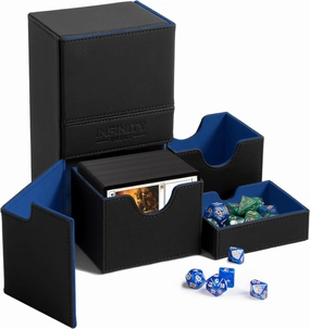 Premium Commander Deck Box – MTG Deck Box for 200  Double Sleeved Cards – Dual Sideloading Case with Dice Tray – TCG, Lorcana, Magic the Gathering Card Box
