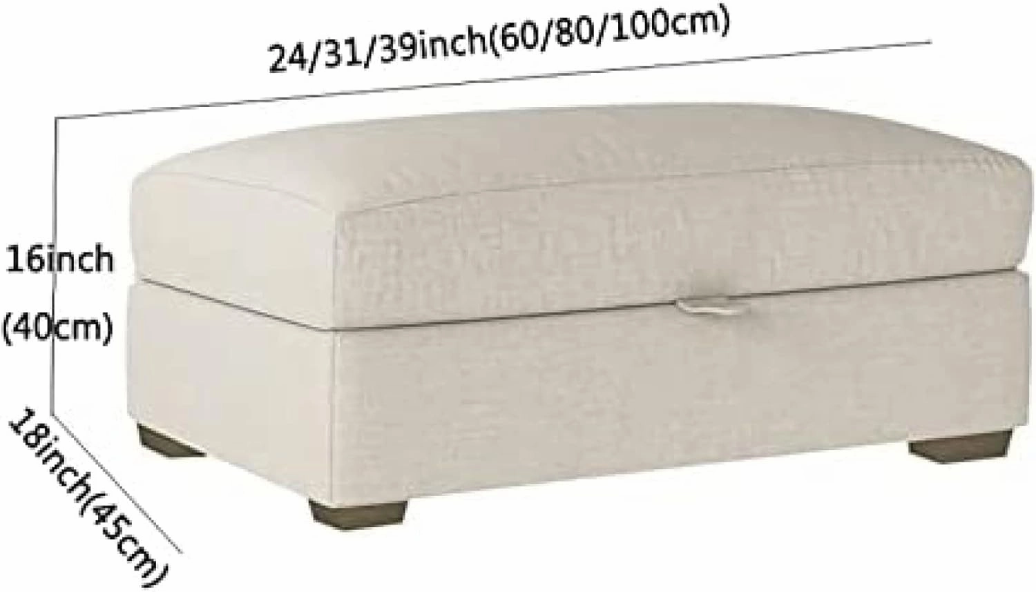 Premium Storage Shoe Stool,Bedroom Bench,Wooden Foot Stool with Storage,Living Room Shoe Stool,Beige Linen,100X45X40Cm,Blue Velvet,60x45x40cm