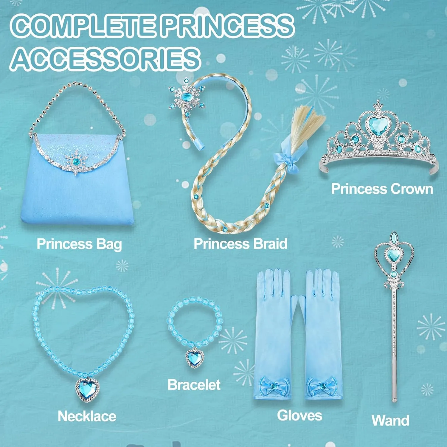 Princess Dresses for Girls Light Up Princess Costume for Christmas Halloween Toddler Princess Dress Up Clothes