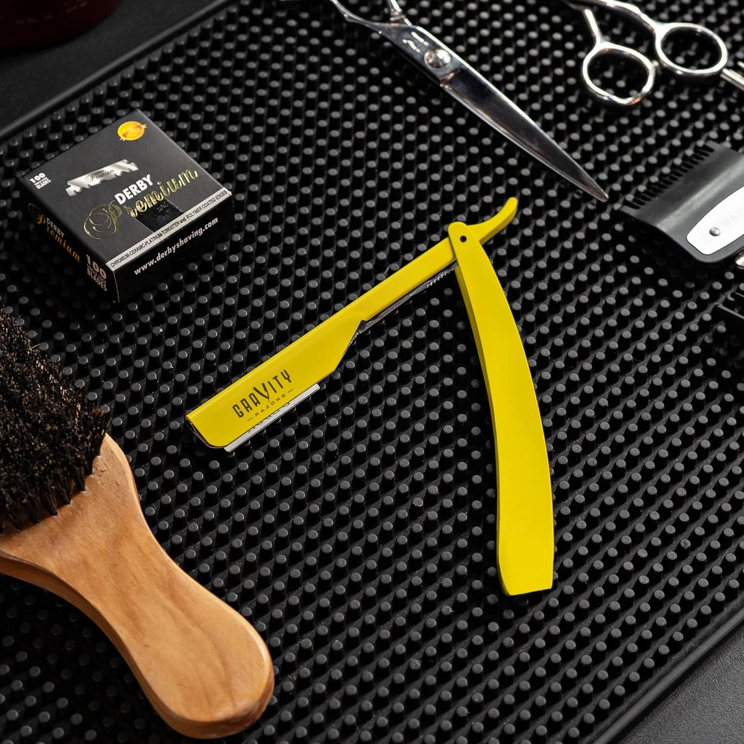Professional Straight Razor - Ultra Exposed Straight Razor Kit with 10 Gravity Premium Blades, 2mm Exposed ("The OG")