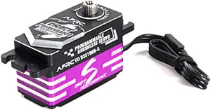 Programmable HV Brushless Servo RC Parts for 1/10 1/12 1/18 Touring Drifting RC Car RC Airplane Helicopter Boat Robot Fixed-Wing (Purple)