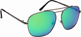 proSPORT Aviator Polarized Sunglasses Metal Grey Mirror Green Orange Red Green Blue Gold